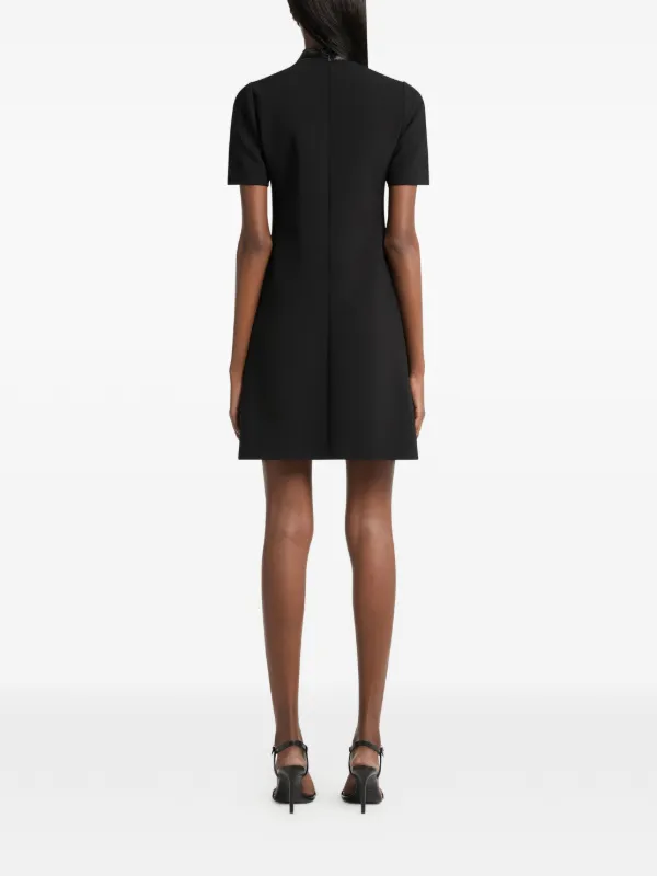 vinyl black mini dress Courrèges vinyl-collar A-line | Evening Dress Porn - Viral Fit:Tall date nights