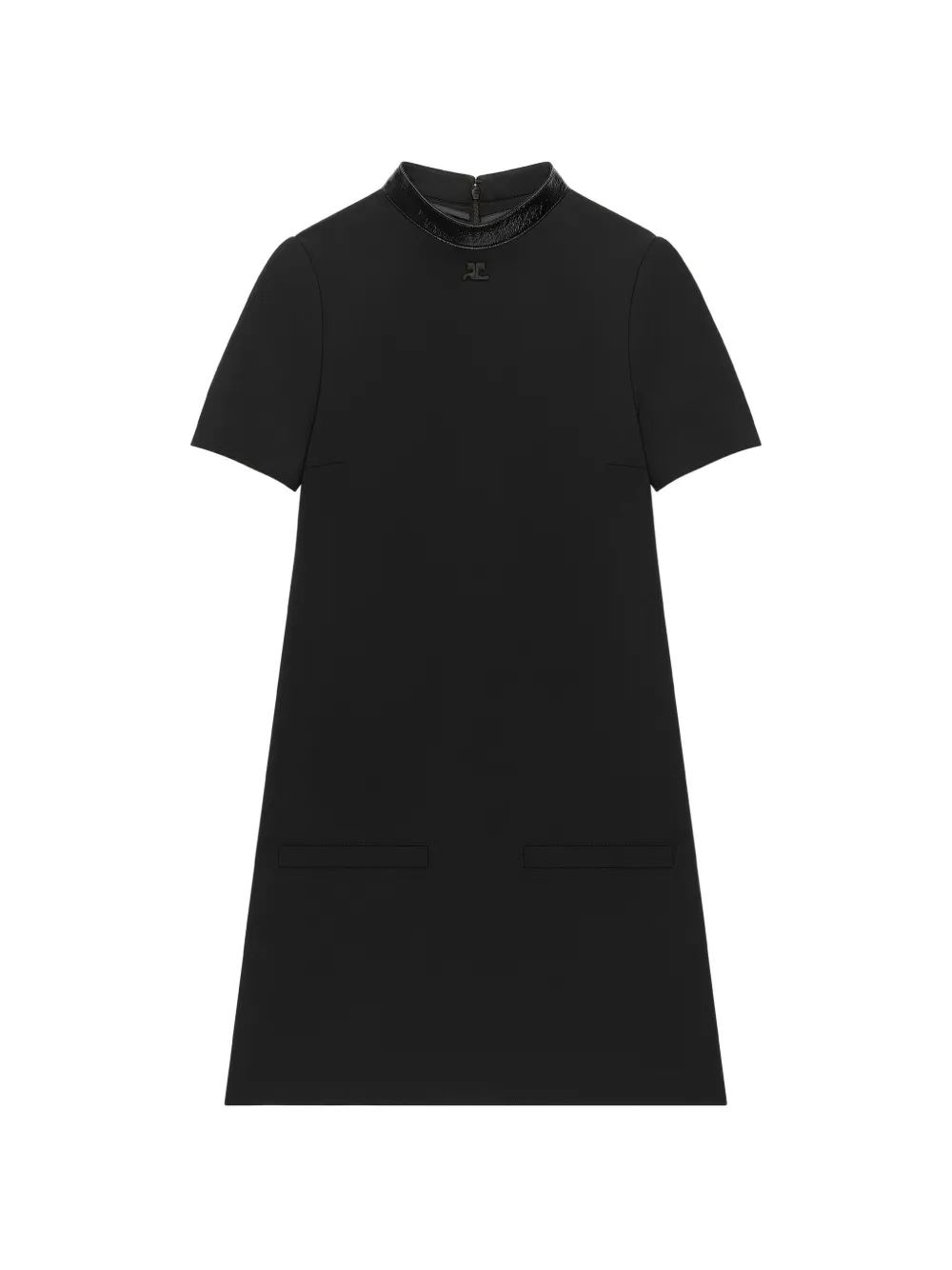 Courrèges Abito corto svasato - Nero