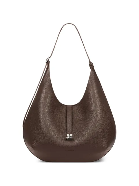 Courrèges 호보 그레인 레더 숄더 백