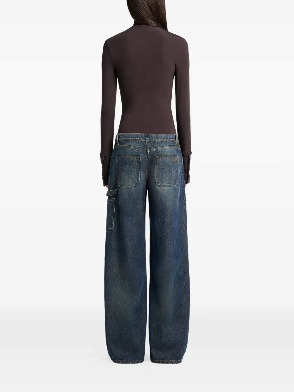 Courrèges Jeans met vervaagd effect Blauw