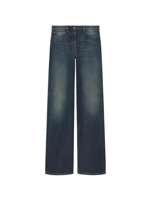 Courrèges faded-effect wide-leg jeans