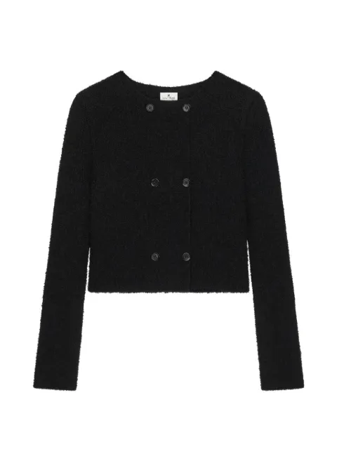 Courrèges bouclette-knit double-breasted jacket