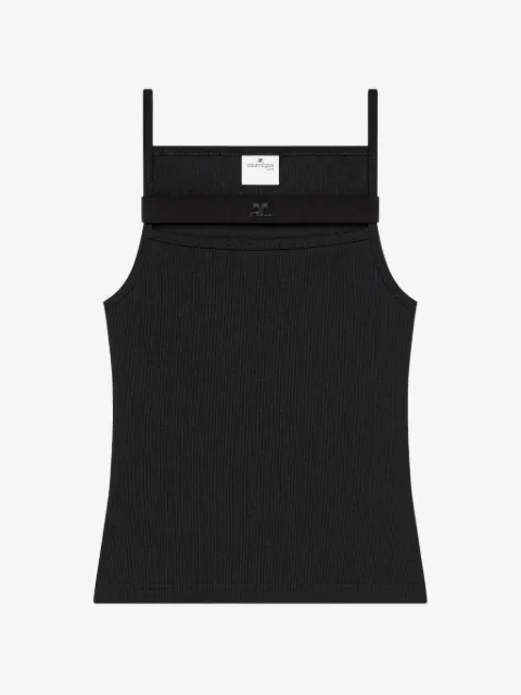 COURRÈGES 컷아웃 리브 탱크탑