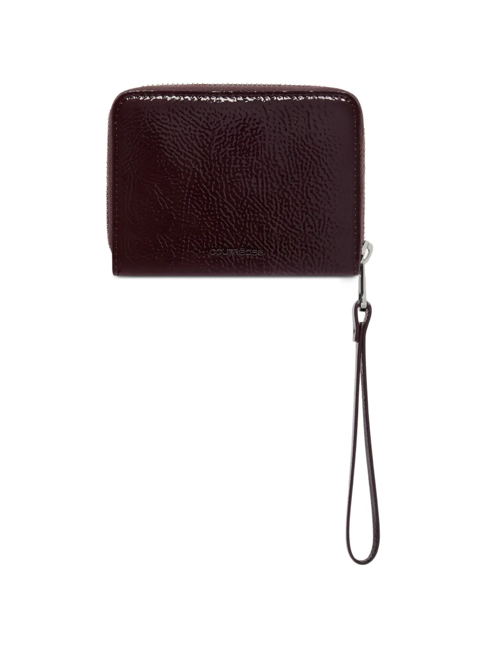Courrèges Metallic portemonnee met AC-logo Rood