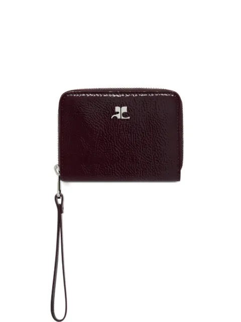 Courrèges metallic AC logo wallet