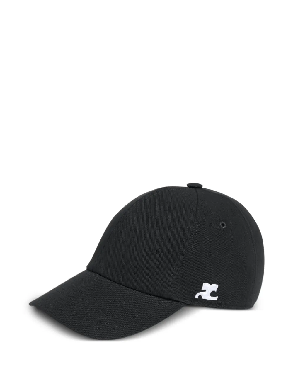 Courrèges Pet met geborduurd logo Zwart
