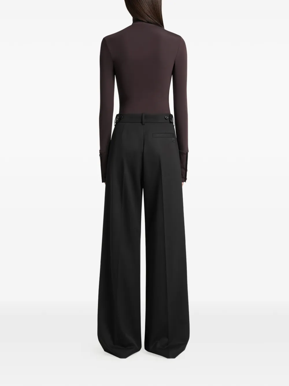 Courrèges Geplooide pantalon Zwart