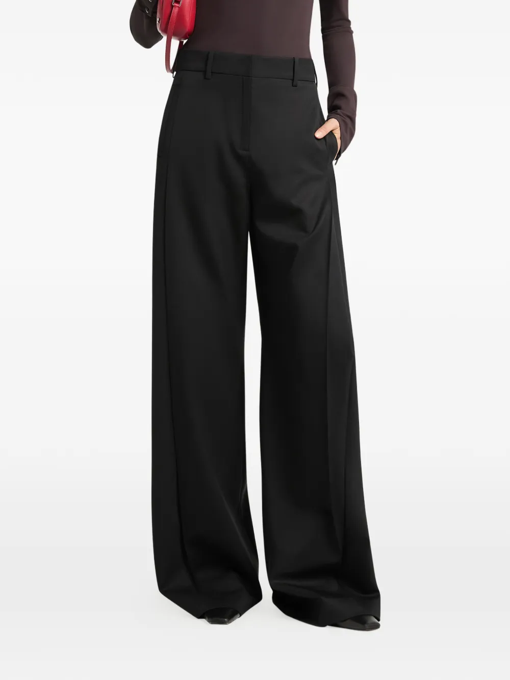 Courrèges tailored pleated trousers - Nero