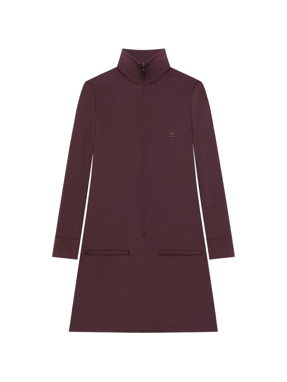 Courrèges zipped long-sleeved mini dress