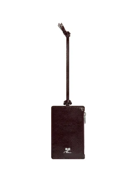 Courrèges logo-plaque cardholder