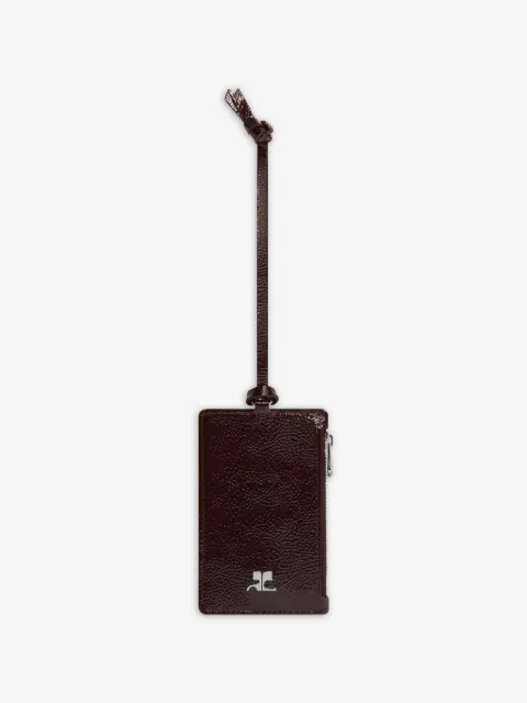 Courrèges logo-plaque cardholder