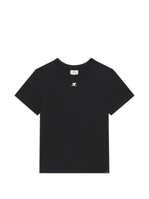 Courrèges embroidered logo T-shirt