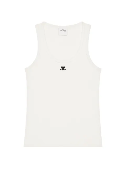 Courrèges 90's embroidered AC logo top