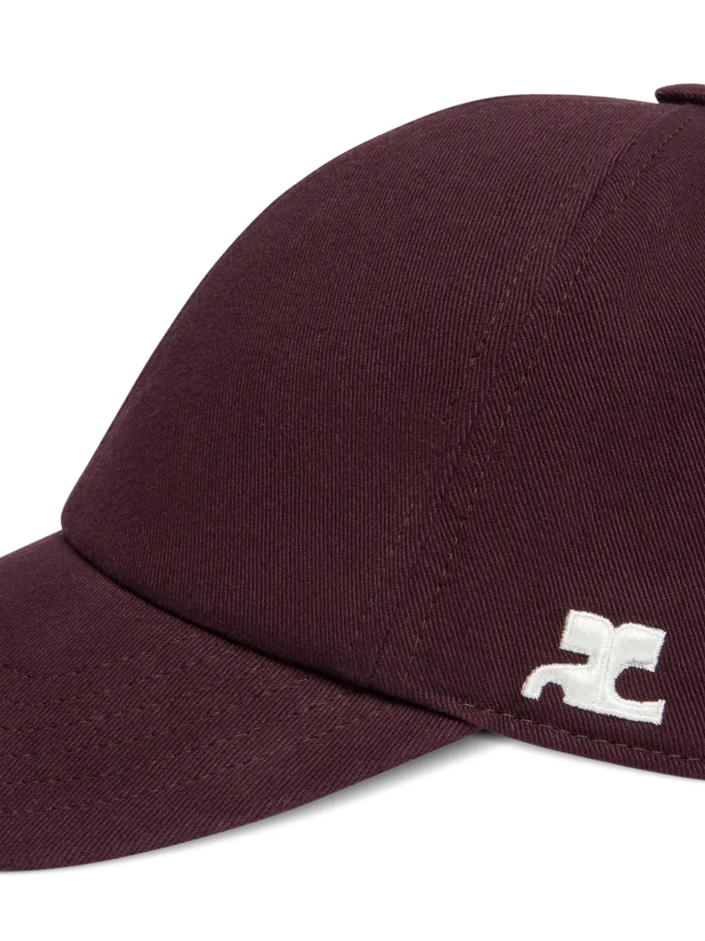 Courrèges Pet met logopatch Rood