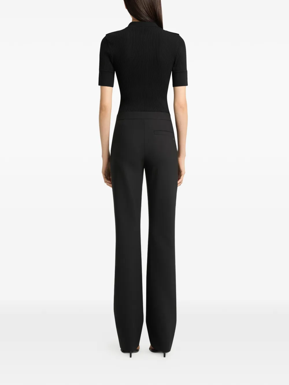 Courrèges Flared broek Zwart