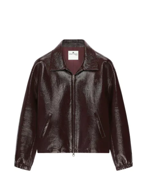 Courrèges vinyl bomber jacket