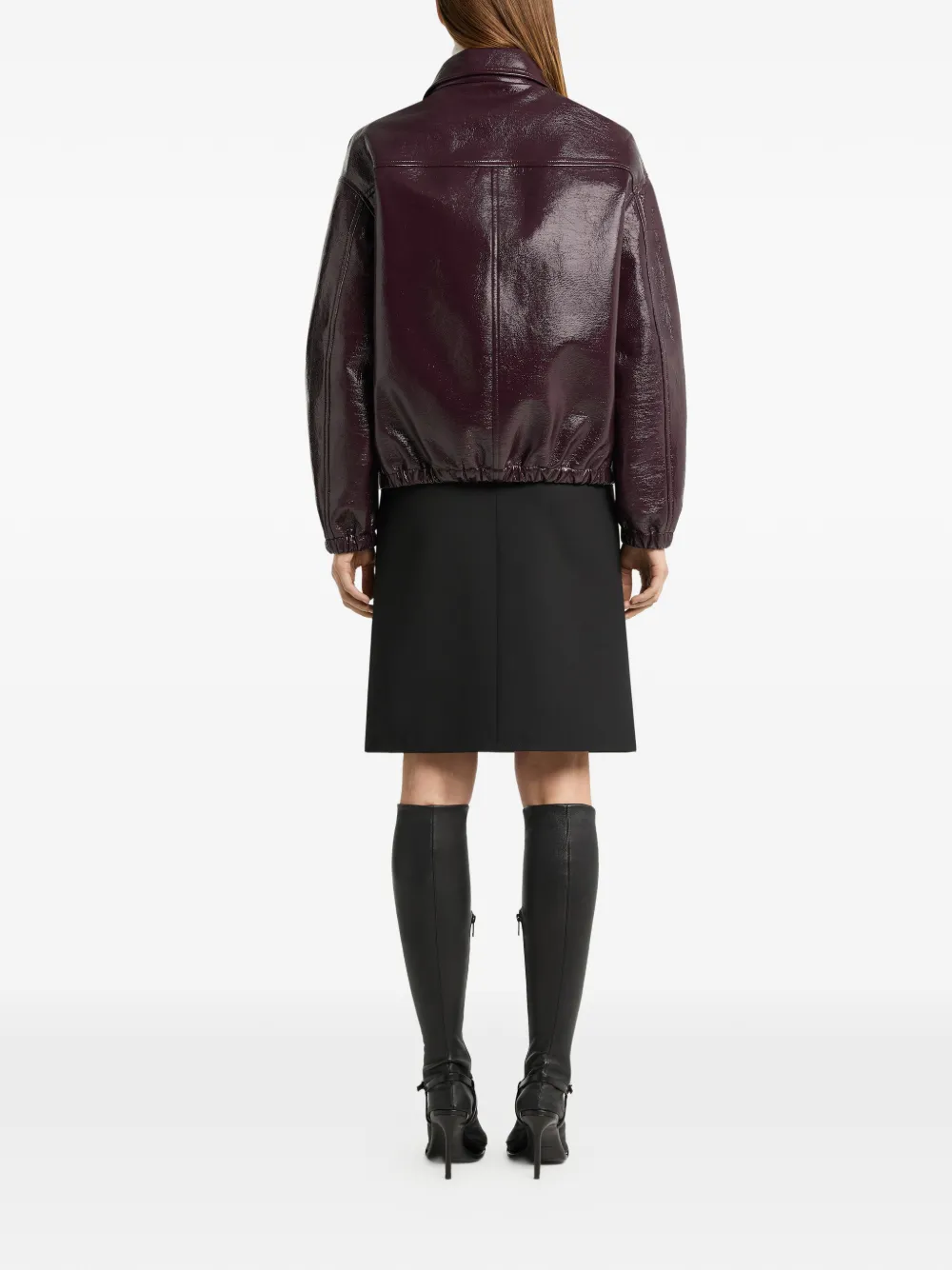 Courrèges Vinyl bomberjack Rood