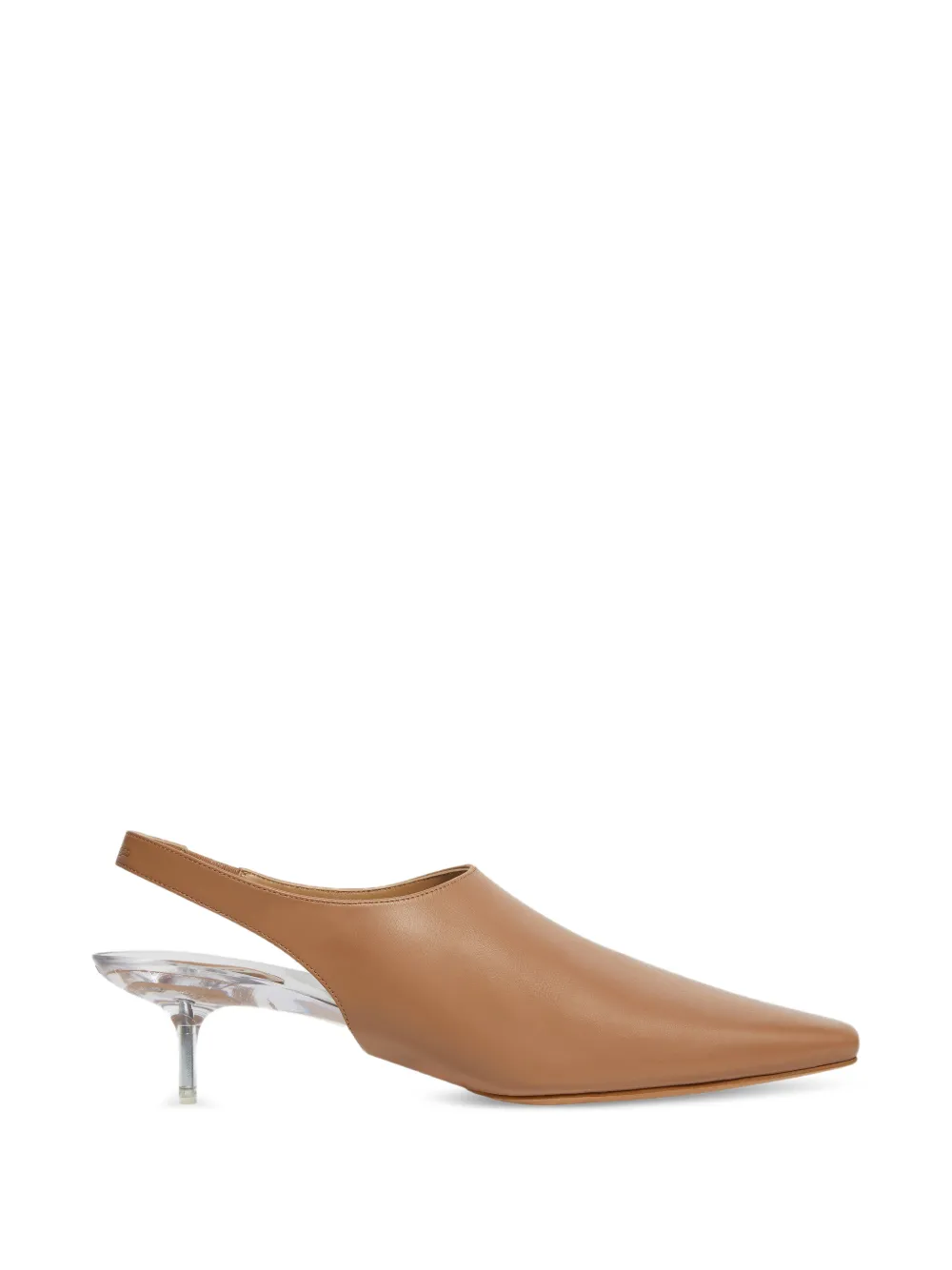 Courrèges transparent kitten-heel slingback pumps - Toni neutri