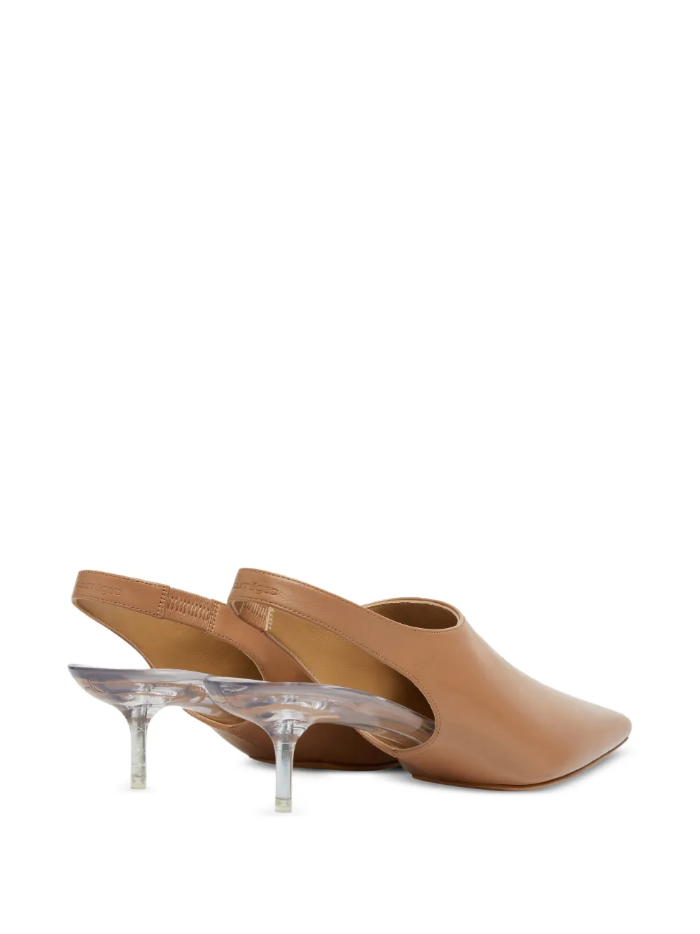 Courrèges Slingback pumps met kitten hak Beige