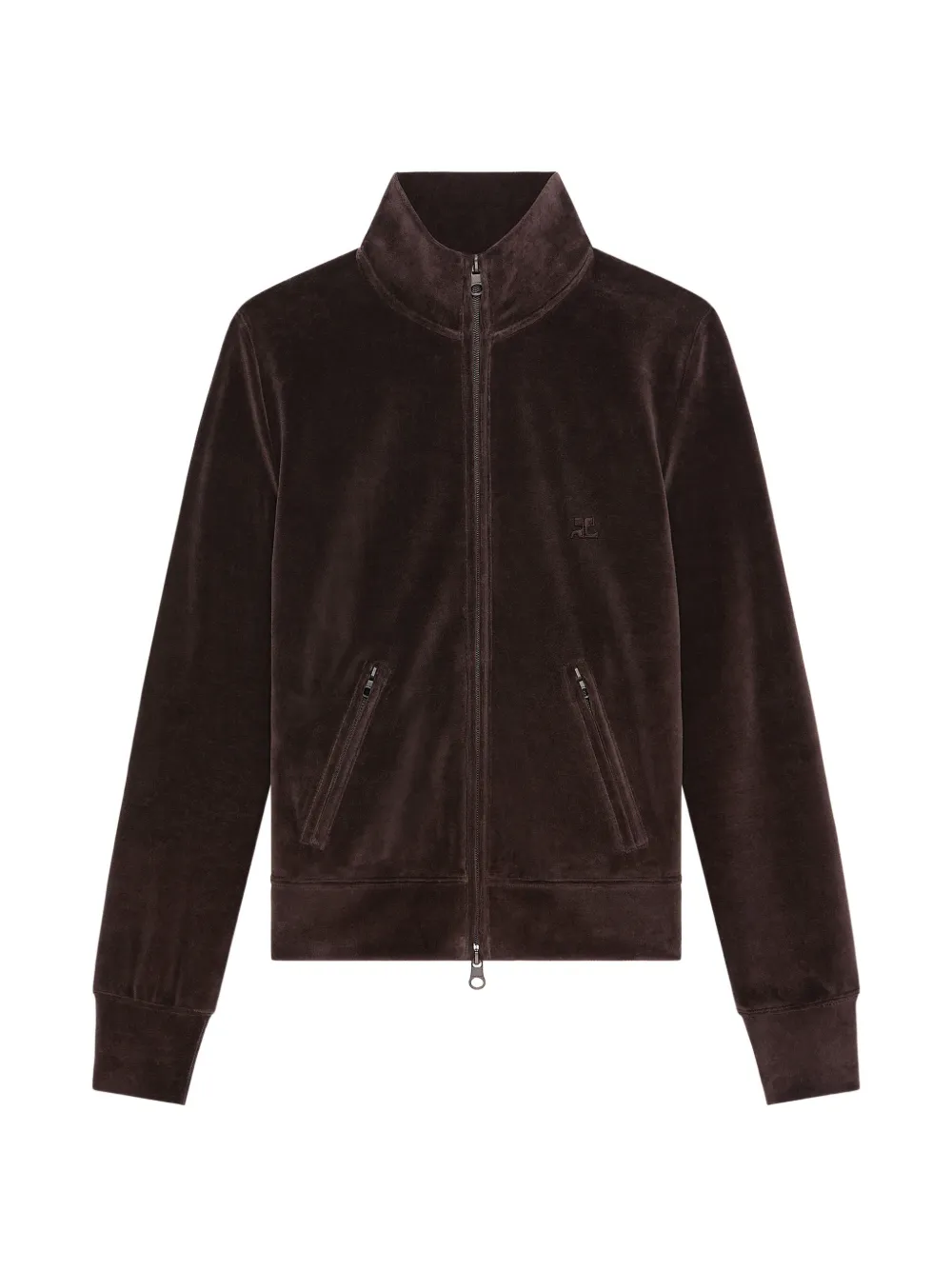 Courrèges Giacca sportiva con zip - Marrone