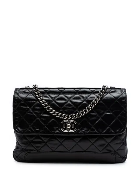 CHANEL Pre-Owned 2012-2013 glasierte CC Kalbsleder-Umhängetasche