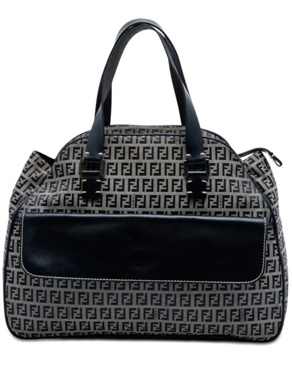 Fendi Pre-owned 2000-2010 Zucchino Canvas Handbag in Grey