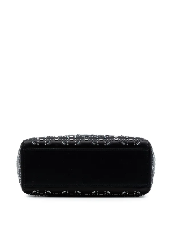 Christian Dior Pre-Owned 2017 Mini Satin Cannage Strass Crystal