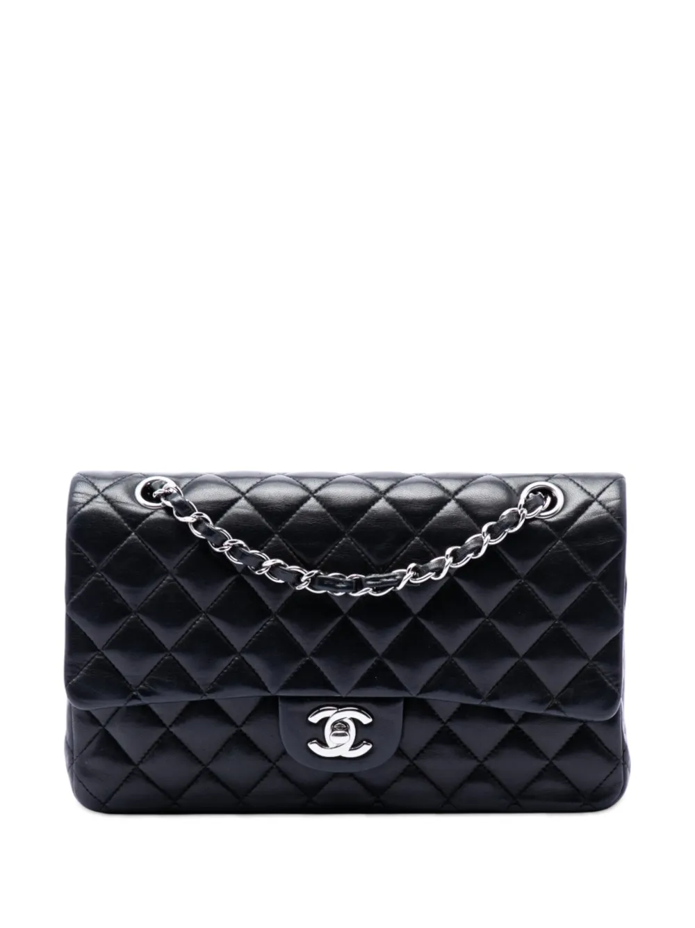 CHANEL Pre-Owned 2011 Medium Classic Lambskin Double Flap shoulder bag - Schwarz