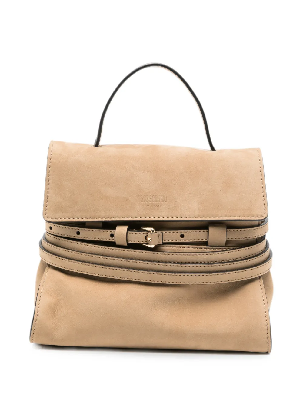 Moschino small Tie Me tote bag - Nude