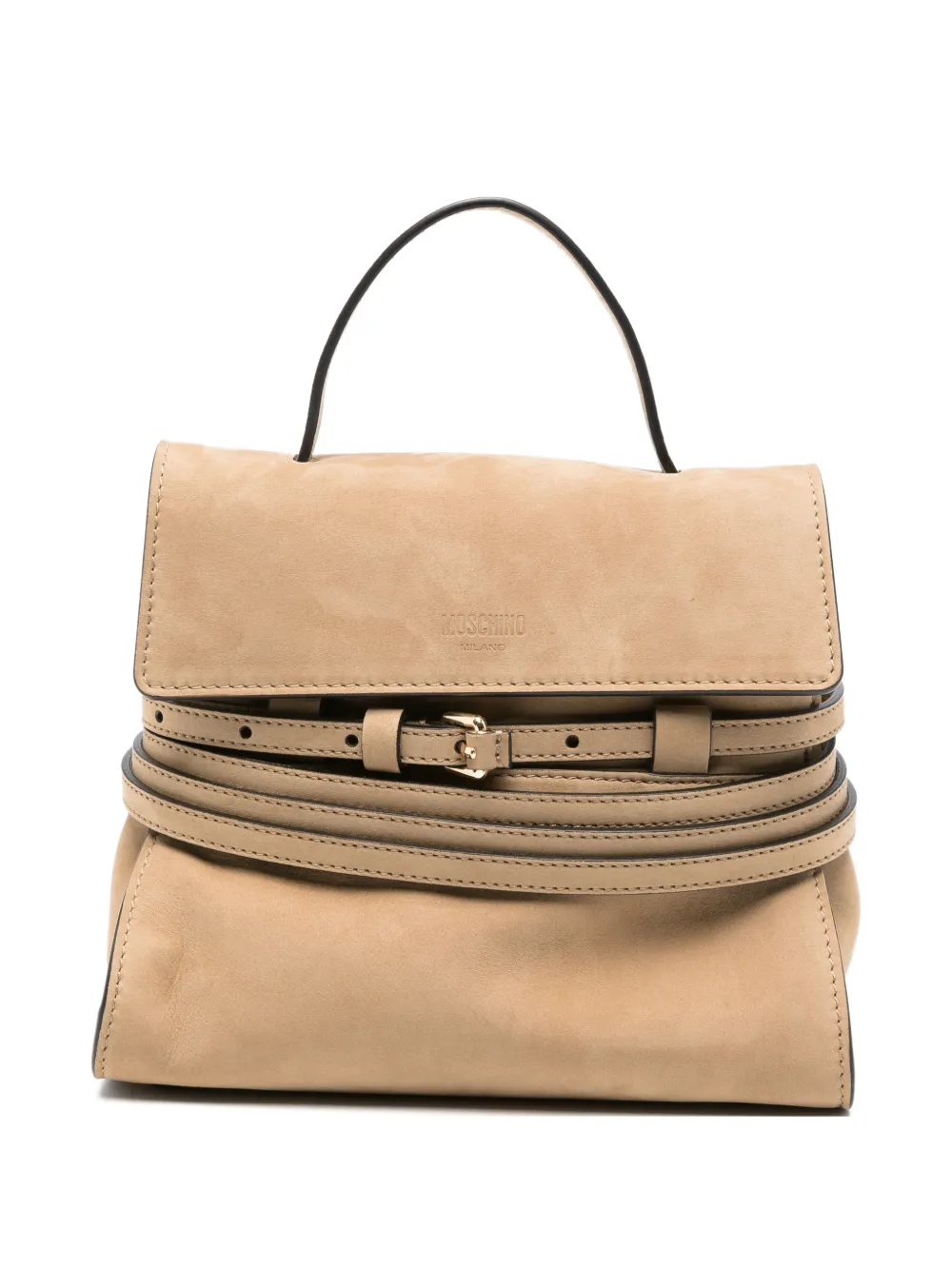 Moschino small Tie Me tote bag - Nude