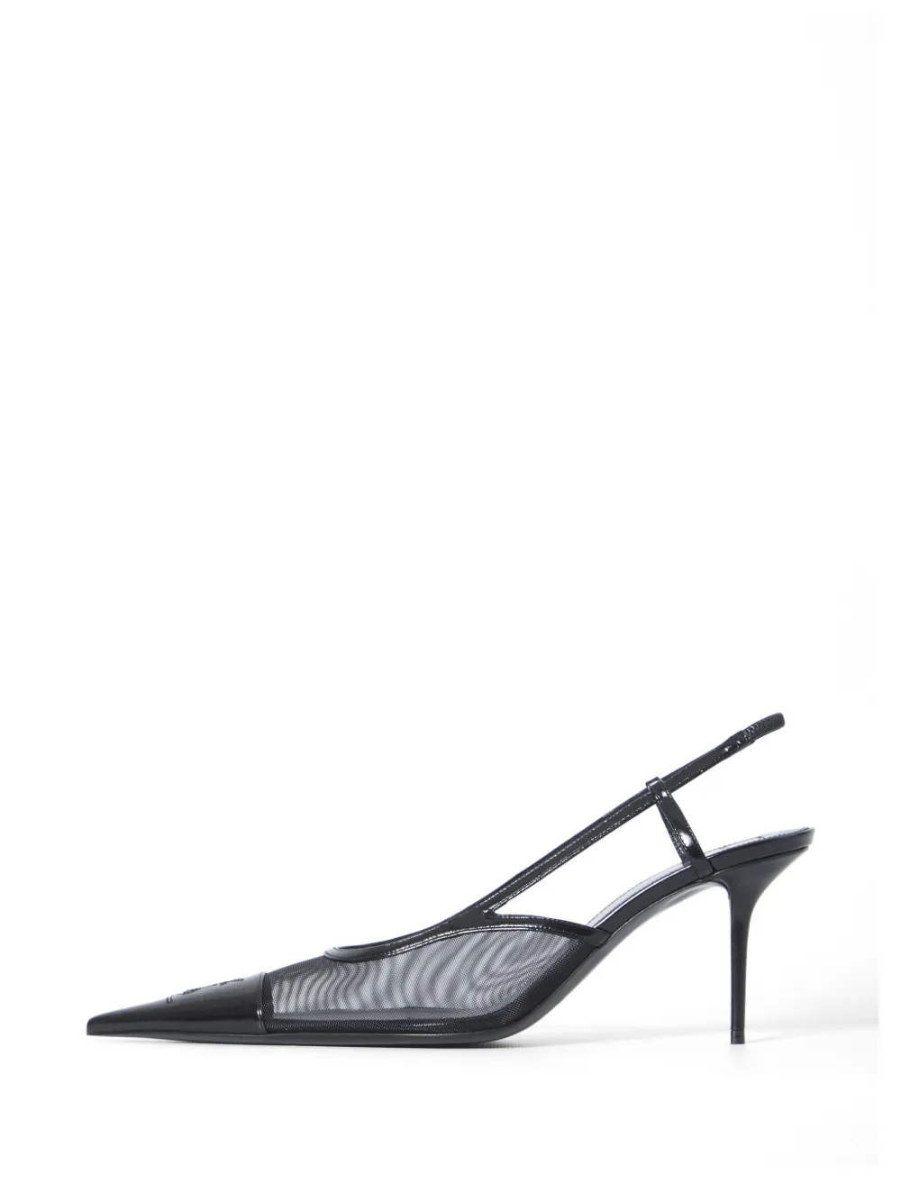 Saint Laurent Renée Cassandre slingback pumps Zwart