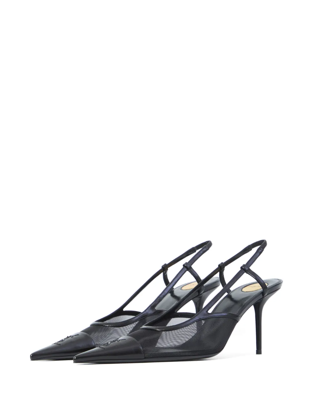 Saint Laurent Renée Cassandre slingback pumps Zwart