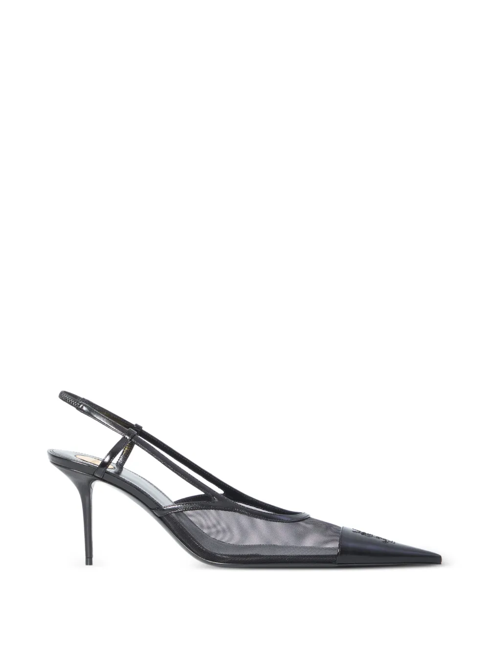 Saint Laurent Renée Cassandre slingback pumps Zwart