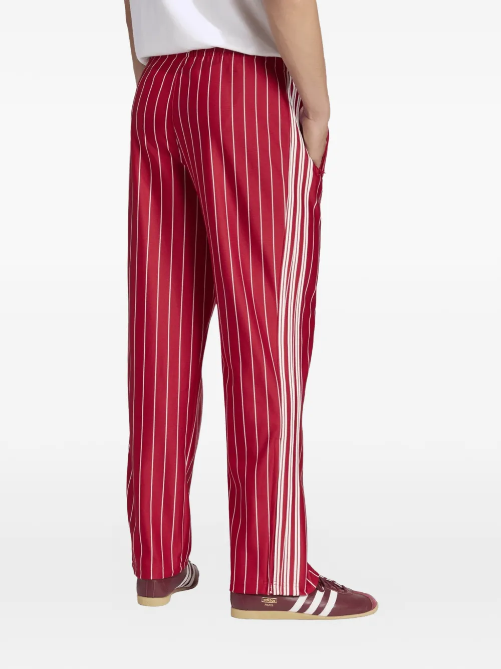 adidas Firebird trainingsbroek met krijtstreep Rood