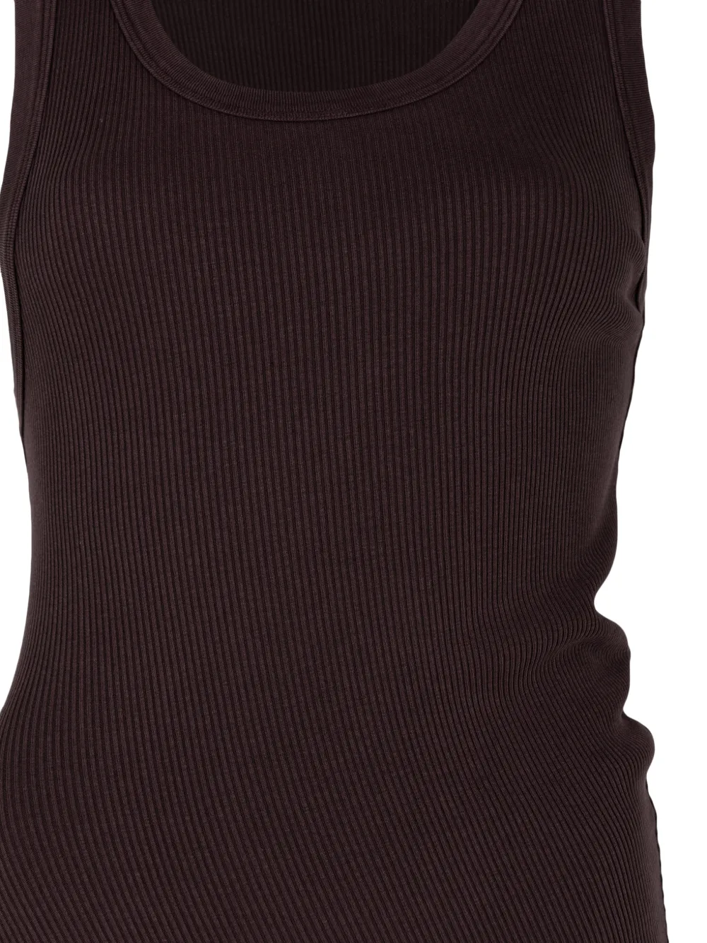 AGOLDE Gedraaide klaproos tanktop Bruin