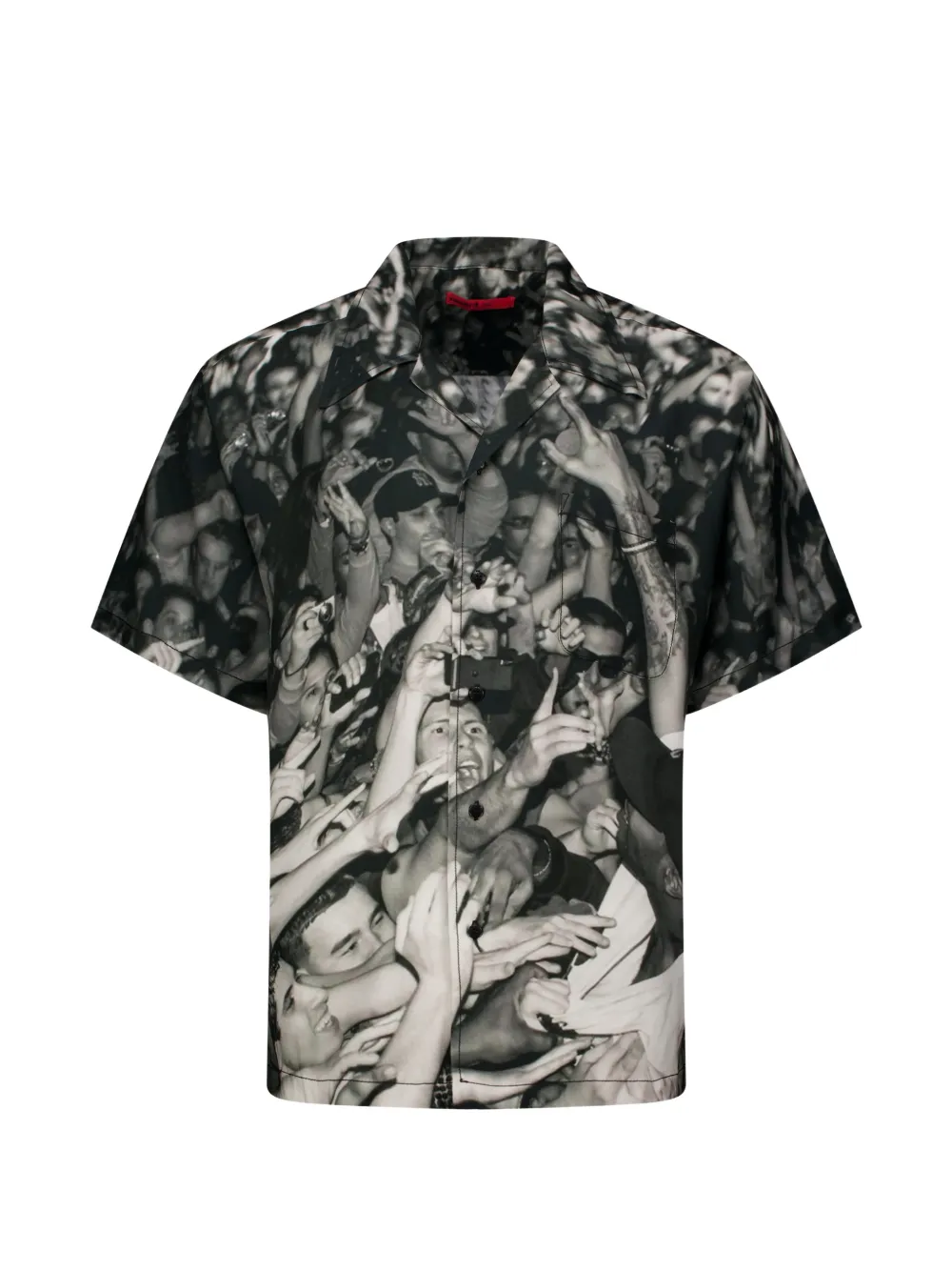 MOTR concert-print short-sleeve shirt - Schwarz