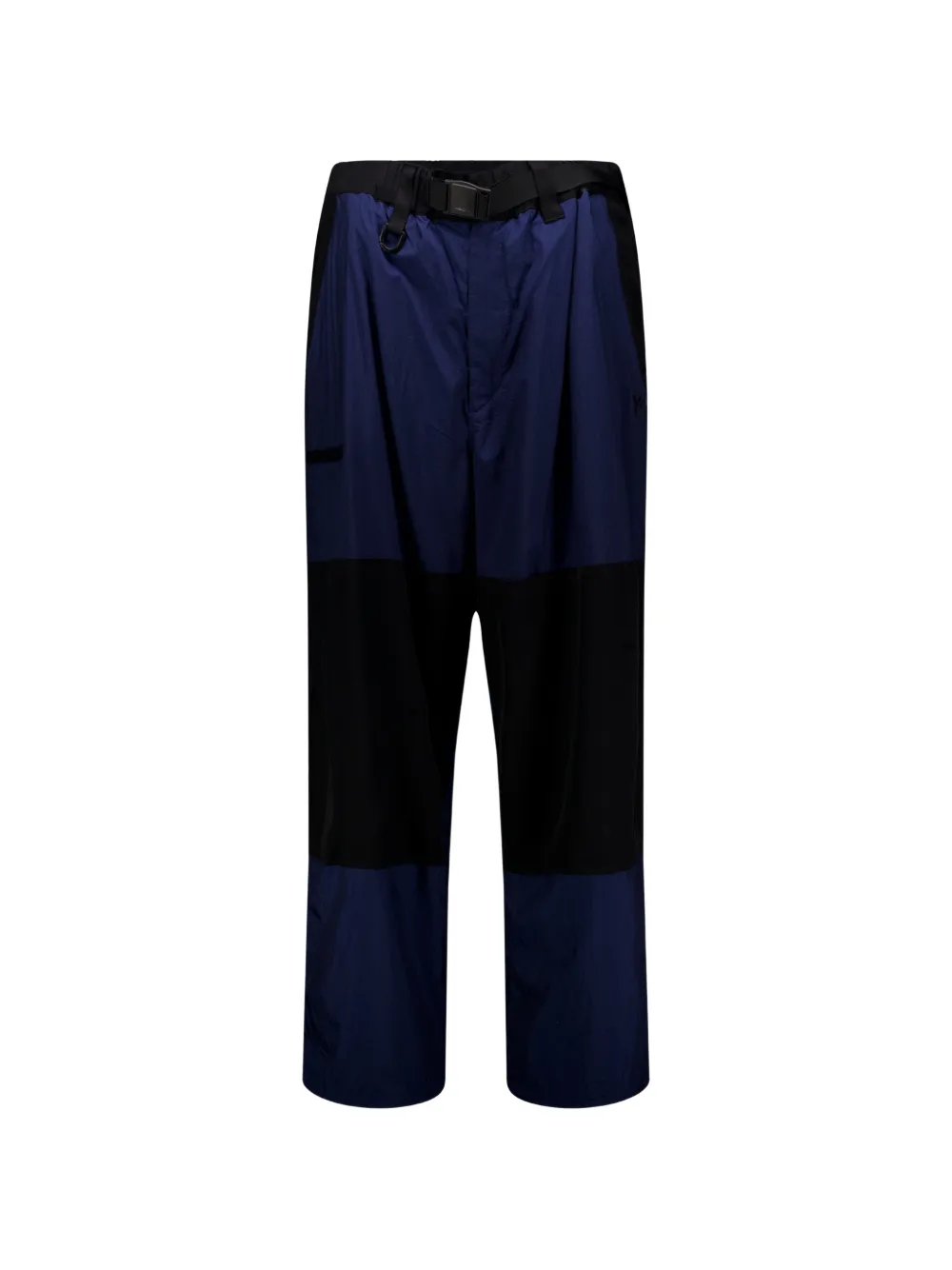 Y-3 belted panelled track pants - Blu