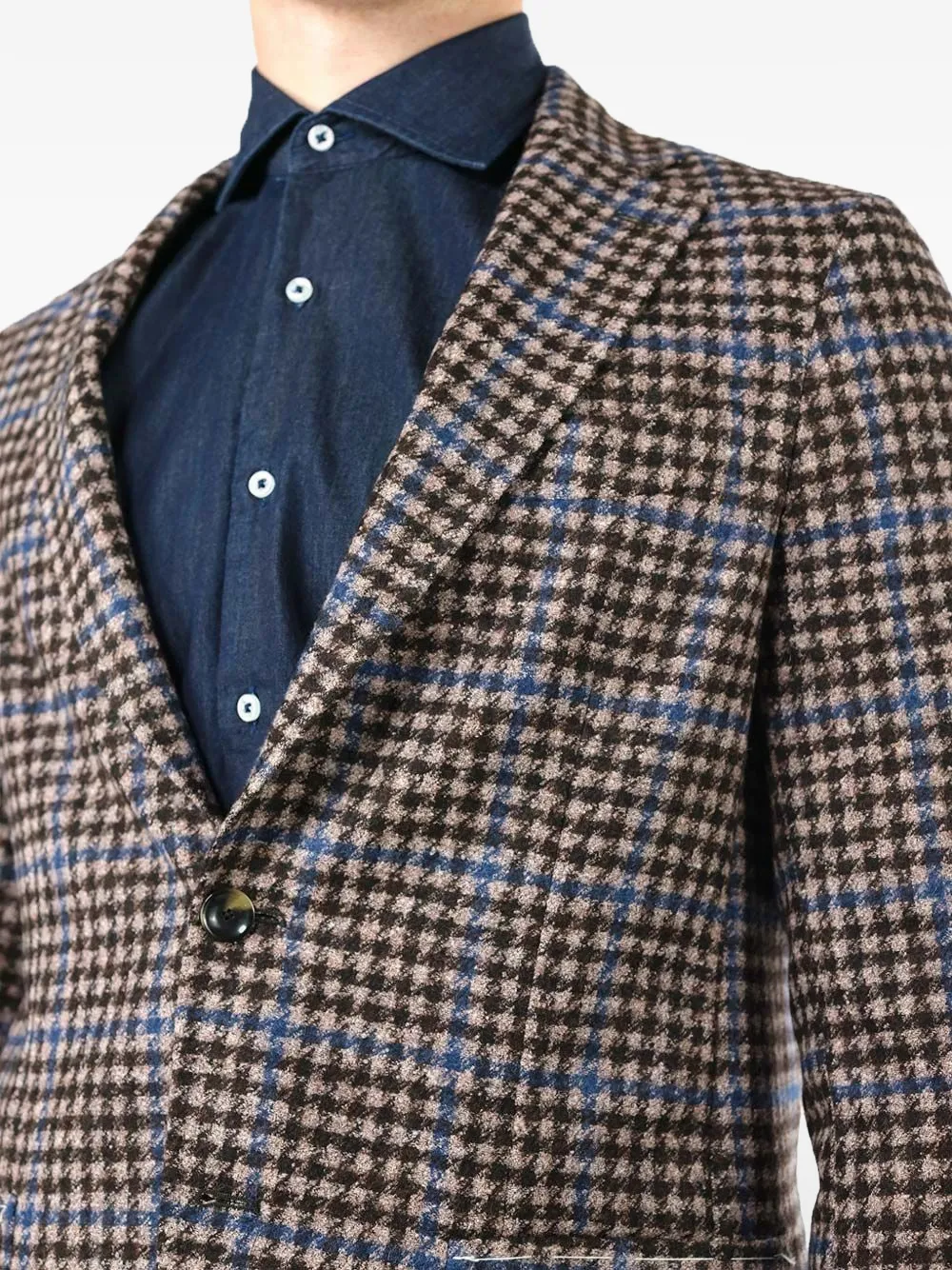 Al Duca D'Aosta 1902 Check Wool Blazer | Brown | FARFETCH ZA
