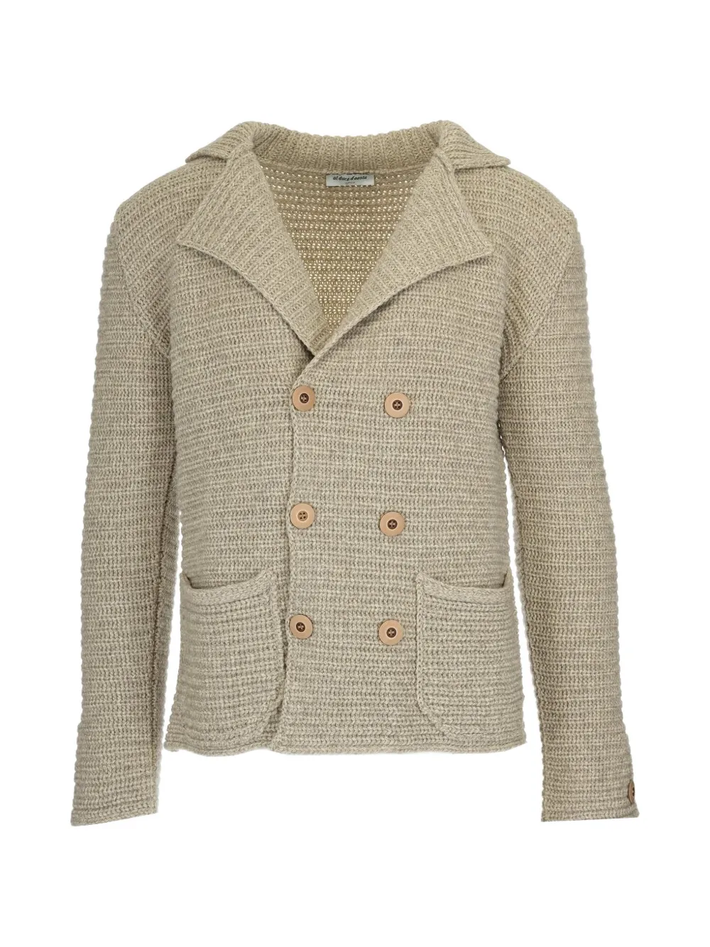 Al Duca D’Aosta 1902 double-breasted cardigan - Toni neutri