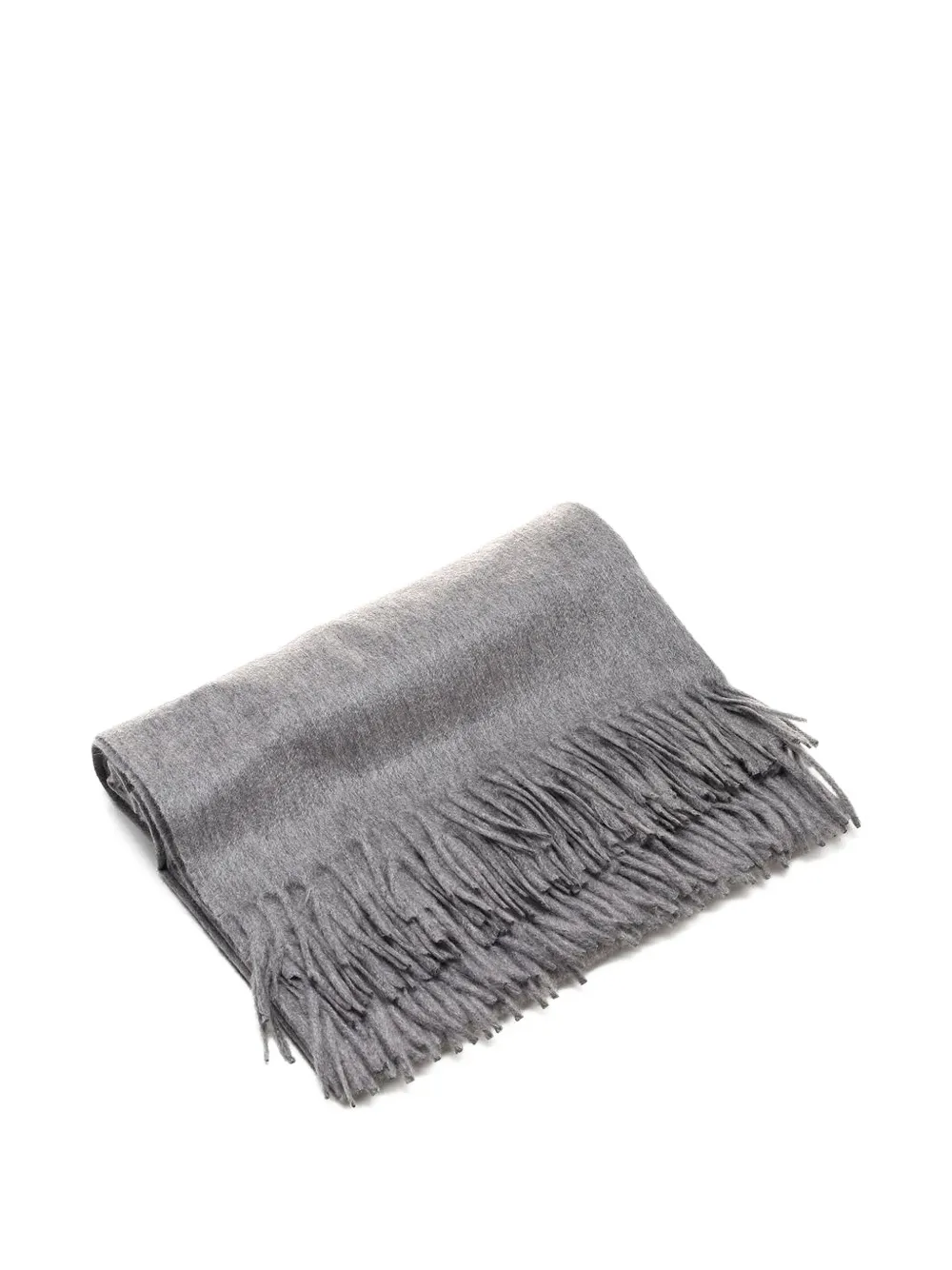 Al Duca D’Aosta 1902 fringed cashmere scarf - Grigio