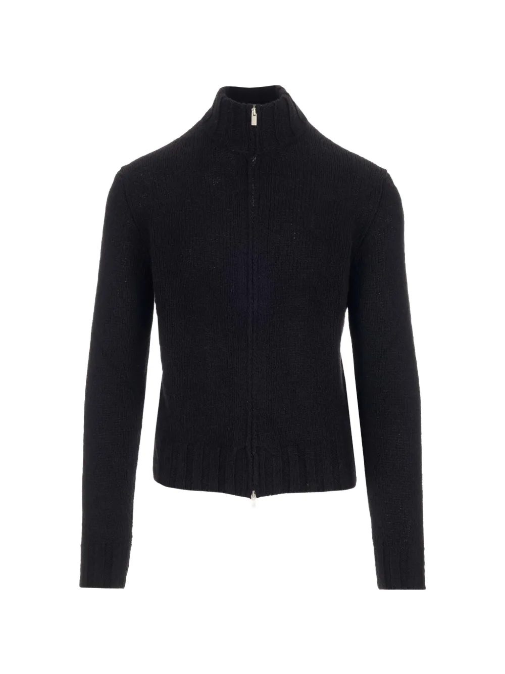 Al Duca D’Aosta 1902 ribbed-trim wool cardigan - Nero