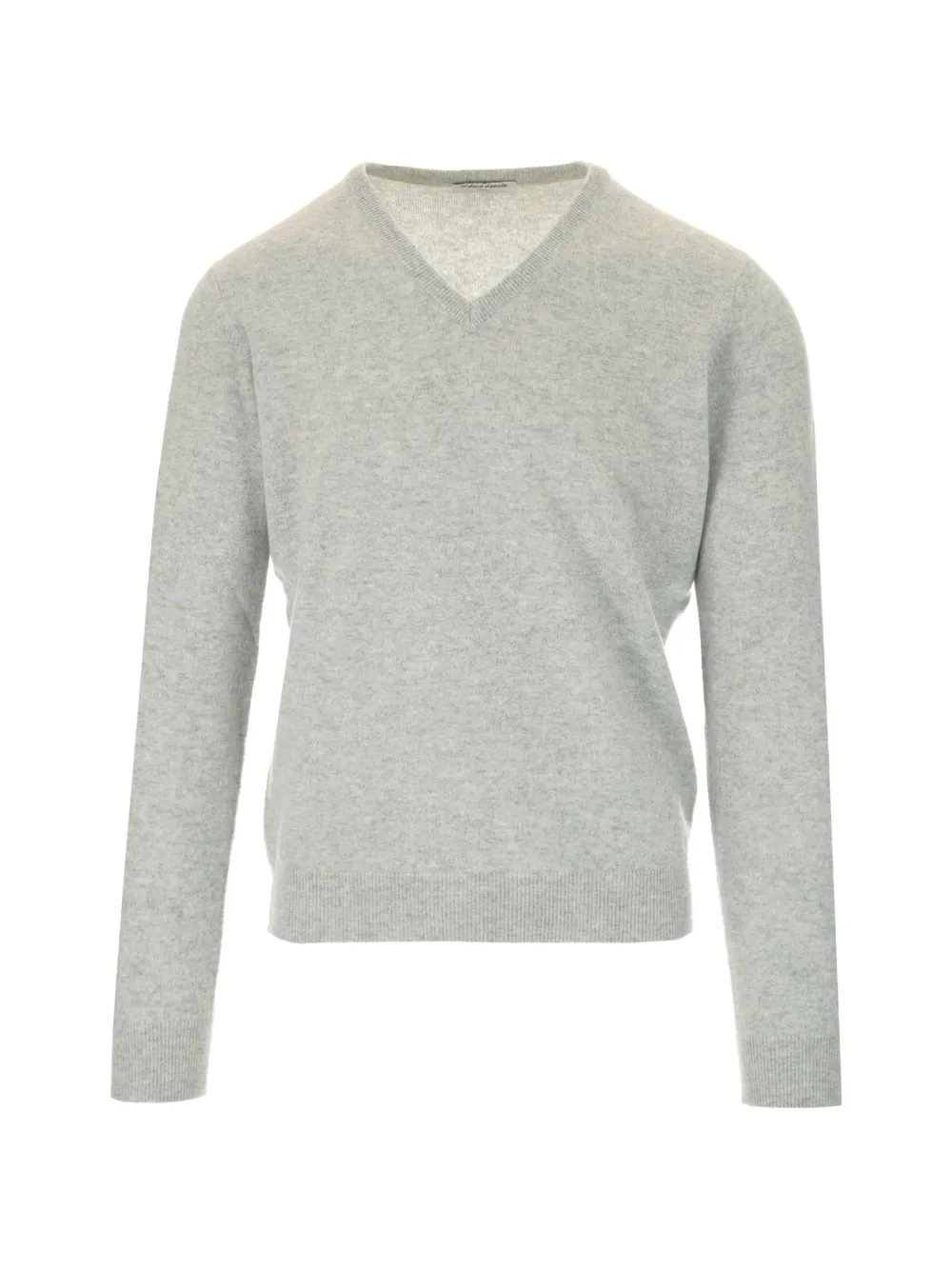 Al Duca D’Aosta 1902 V-neck ribbed-trim sweater - Grau