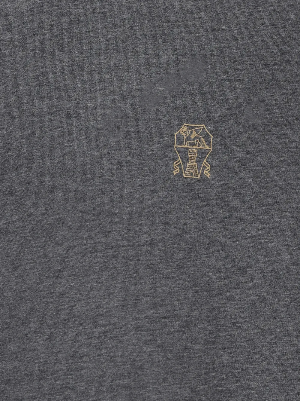 Brunello Cucinelli T-shirt met geborduurd logo Grijs