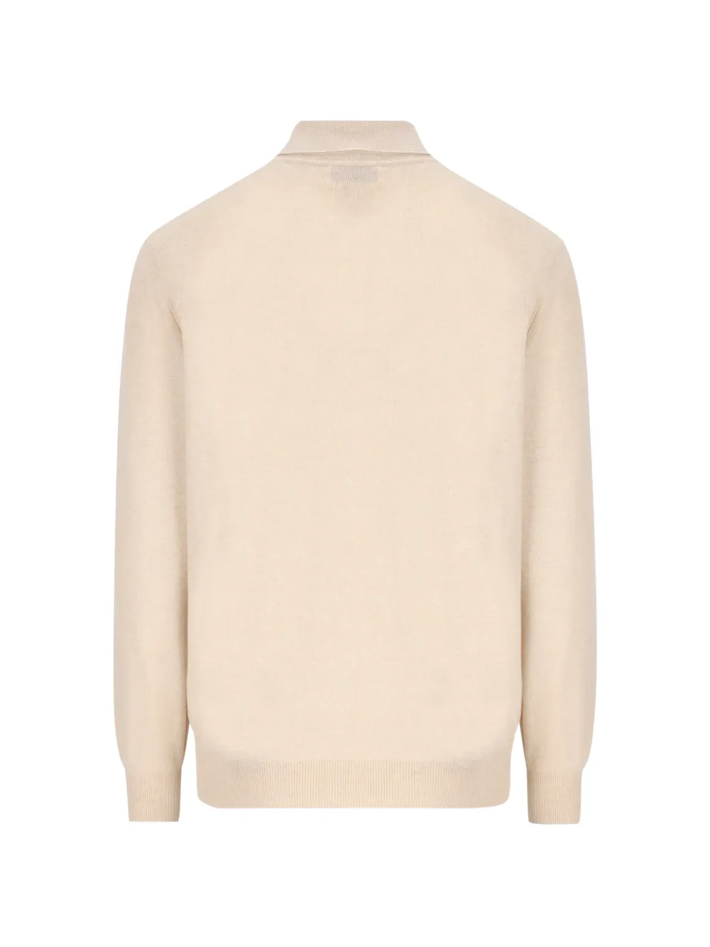 Brunello Cucinelli Kasjmier trui met knopenbies Beige