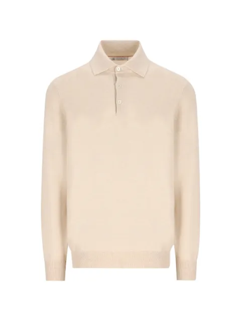 Brunello Cucinelli cashmere button-placket sweater