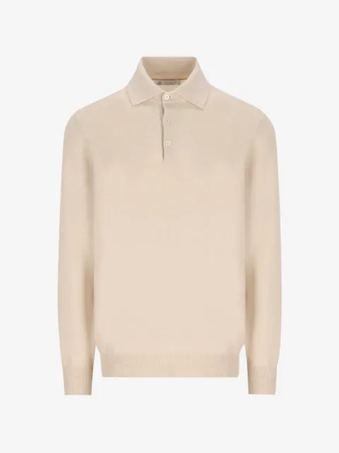 Brunello Cucinelli cashmere button-placket sweater