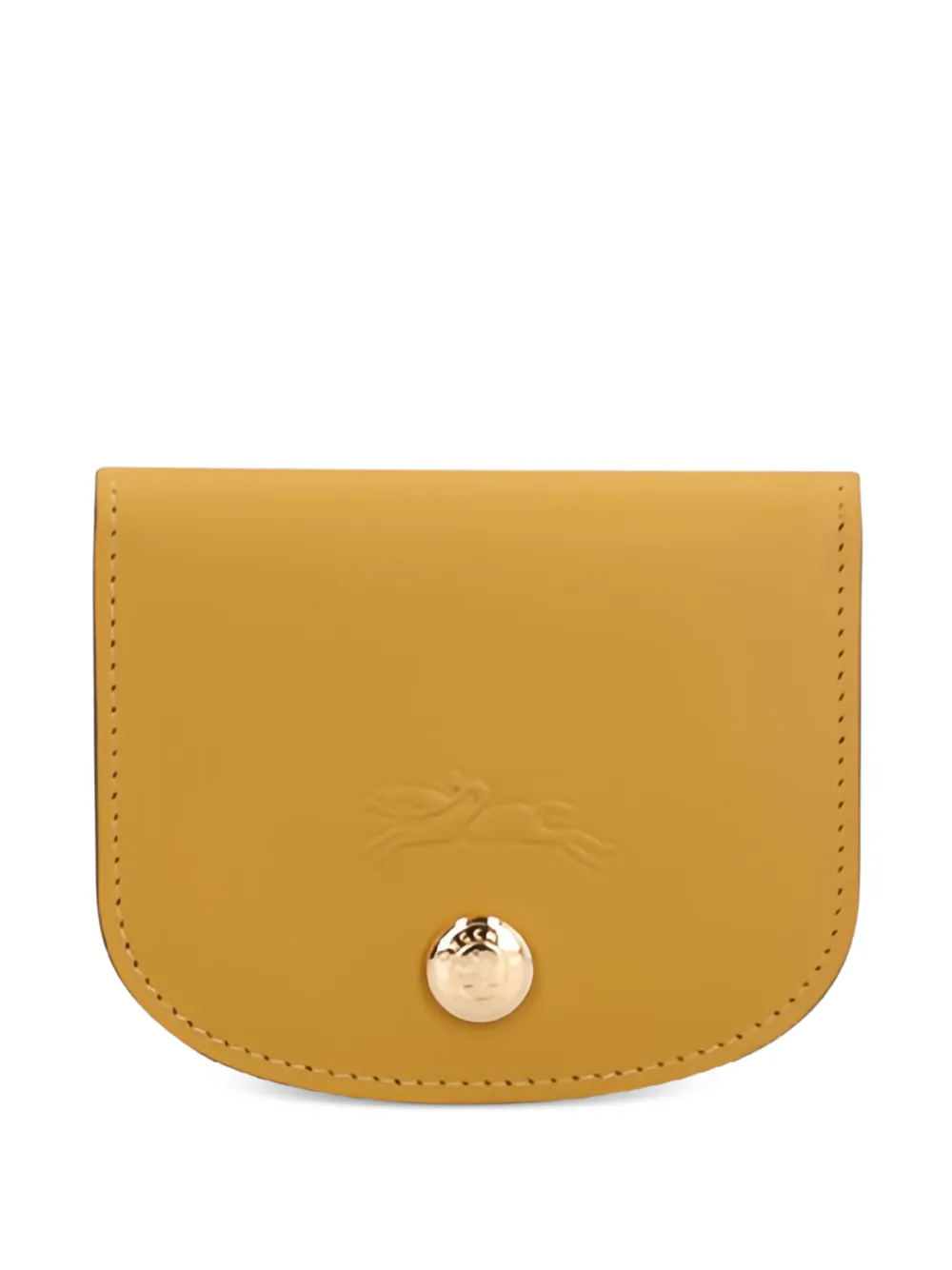 Longchamp Épure logo-embossed card holder - Marrone