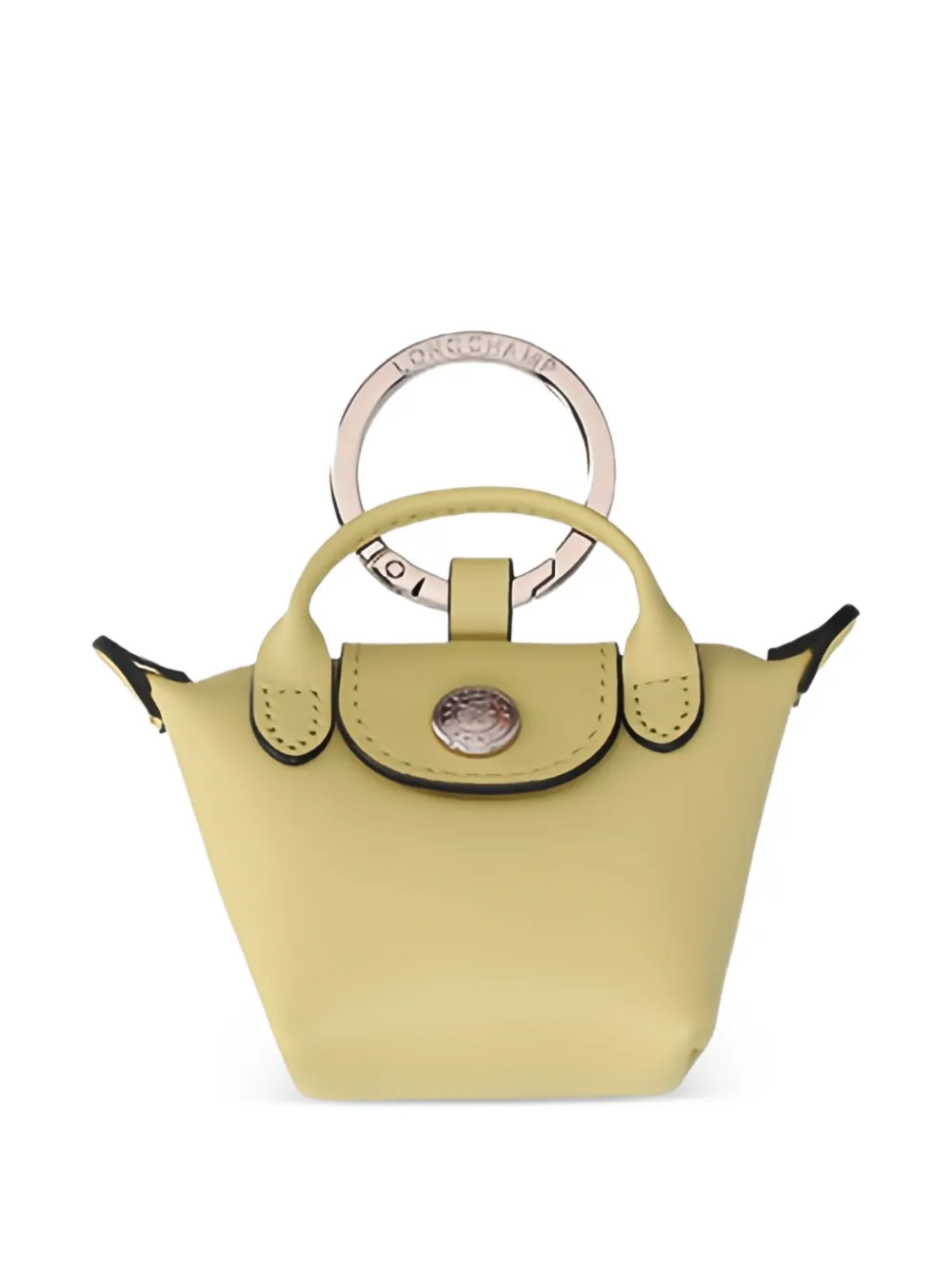 Longchamp Le Pliage Xtra leather keyring - Grün