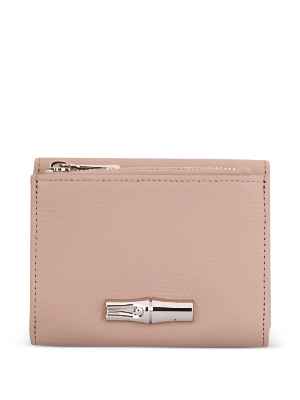 Longchamp Le Roseau leather wallet - Rosa