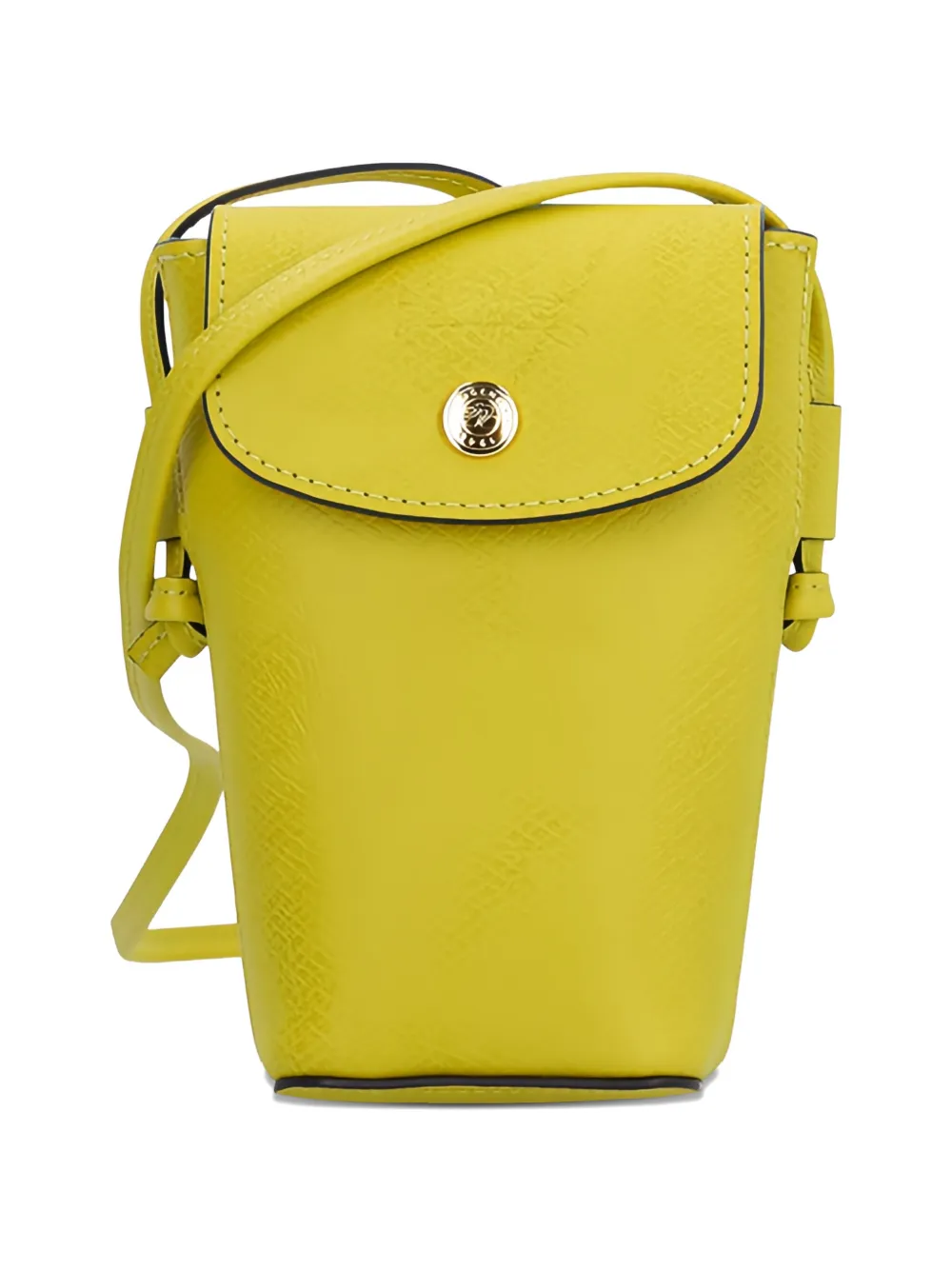 Longchamp Épure leather phone case - Verde